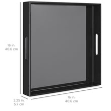Load image into Gallery viewer, 16x16in Decorative Catch-All Valet Serving Tray
