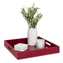 Load image into Gallery viewer, 16x16in Decorative Catch-All Valet Serving Tray
