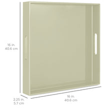 Load image into Gallery viewer, 16x16in Decorative Catch-All Valet Serving Tray
