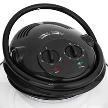 Load image into Gallery viewer, 12L Electric Convection Glass Halogen Oven Cooker w/ 2 Wire Racks, Tongs

