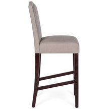 Load image into Gallery viewer, Set of 2 30in Upholstered Counter Height Bar Stools w/ Studded Trim Back
