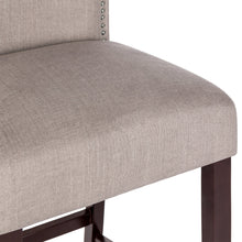 Load image into Gallery viewer, Set of 2 30in Upholstered Counter Height Bar Stools w/ Studded Trim Back
