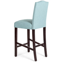 Load image into Gallery viewer, Set of 2 30in Upholstered Counter Height Bar Stools w/ Studded Trim Back
