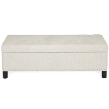 Load image into Gallery viewer, 48in Tufted Upholstered Padded Storage Ottoman Bench w/ Studs
