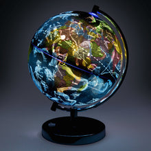Load image into Gallery viewer, 7.5in Light-Up World Geographical Globe w/ Constellations and Illustrations
