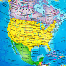 Load image into Gallery viewer, 7.5in Light-Up World Geographical Globe w/ Constellations and Illustrations
