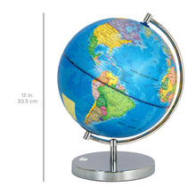 Load image into Gallery viewer, 7.5in Light-Up World Geographical Globe w/ Constellations and Illustrations
