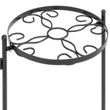 Load image into Gallery viewer, 5-Tier Multi-Level Adjustable Folding Metal Plant Stand Display, 28in Tall
