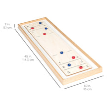 Load image into Gallery viewer, 45in 2-in-1 Shuffleboard and Bowling Tabletop Board Game Set
