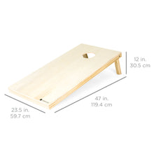 Load image into Gallery viewer, 4x2ft Full Size Solid Wood Cornhole Set w/ 8 Bean Bags, Carry Bag
