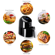 Load image into Gallery viewer, 4.4qt 1400W Digital Compact Air Fryer w/ 8 Presets, Recipes
