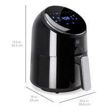 Load image into Gallery viewer, 4.4qt 1400W Digital Compact Air Fryer w/ 8 Presets, Recipes
