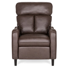 Load image into Gallery viewer, Faux Leather English Roll Arm Chair Recliner w/ 160-Degree Recline, Leg Rest
