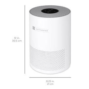 Air Purifier w/ True HEPA Filter, 3-Speed Fan, Timer, Sleep Mode, Child Lock