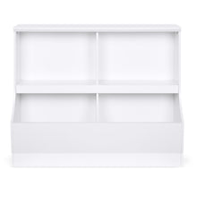 Load image into Gallery viewer, Kids Wooden Storage Cabinet for Toys, Books w/ 2 Shelves, 2 Cubbies
