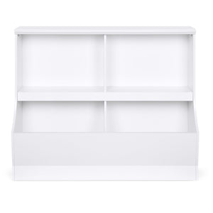 Kids Wooden Storage Cabinet for Toys, Books w/ 2 Shelves, 2 Cubbies