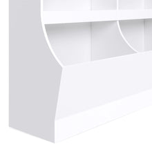 Load image into Gallery viewer, Kids Wooden Storage Cabinet for Toys, Books w/ 2 Shelves, 2 Cubbies
