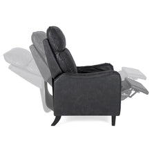 Load image into Gallery viewer, Faux Leather English Roll Arm Chair Recliner w/ 160-Degree Recline, Leg Rest
