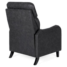 Load image into Gallery viewer, Faux Leather English Roll Arm Chair Recliner w/ 160-Degree Recline, Leg Rest
