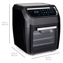 Load image into Gallery viewer, 11.6qt 8-in-1 XL Air Fryer Oven, Rotisserie, Dehydrator Set w/ 8 Accessories
