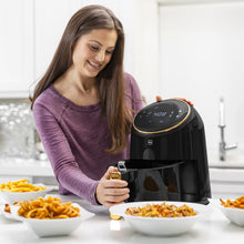 Load image into Gallery viewer, 4.4qt 1400W Digital Compact Air Fryer w/ 8 Presets, Recipes
