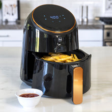 Load image into Gallery viewer, 4.4qt 1400W Digital Compact Air Fryer w/ 8 Presets, Recipes
