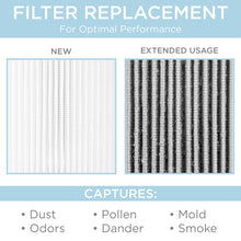 Load image into Gallery viewer, Air Purifier Replacement Filter w/ True HEPA and Preliminary Fine Layers
