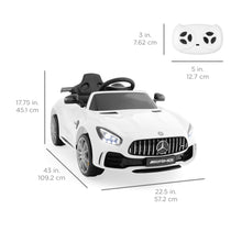 Load image into Gallery viewer, Kids 12V Officially Licensed Mercedes GTR Ride-On Car w/ Parent Control
