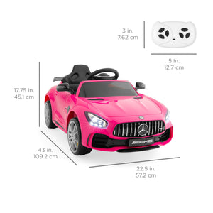 Kids 12V Officially Licensed Mercedes GTR Ride-On Car w/ Parent Control