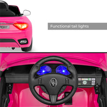Load image into Gallery viewer, Kids 12V Licensed Maserati GranCabrio Ride On Car w/ Remote Control, AUX
