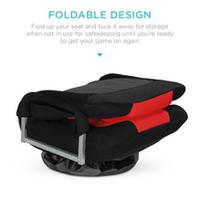 Load image into Gallery viewer, 360-Degree Swivel Gaming Floor Chair w/ Armrest Handles, Adjustable Backrest
