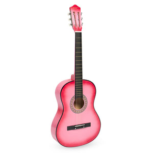 38in Beginner Acoustic Guitar Musical Instrument Kit w/ Case, Strap, Tuner