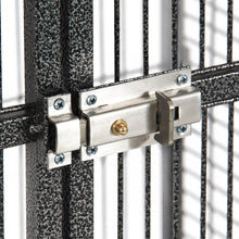 Load image into Gallery viewer, 68in Bird Cage w/ Long Wooden Perch, Play Area, and Rolling Wheels - Black

